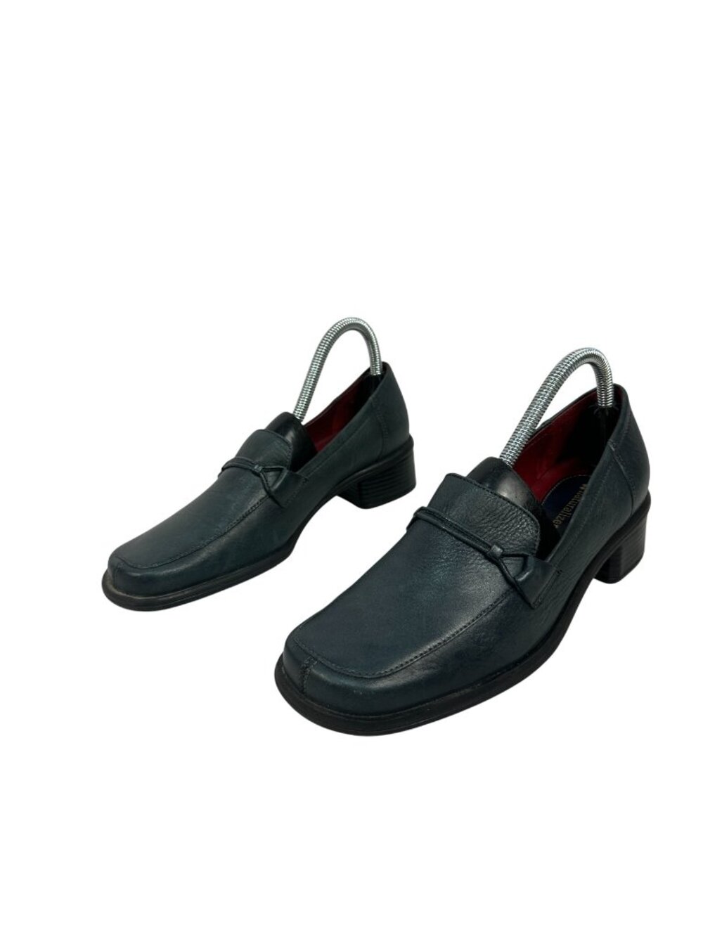 Naturalizer Womens Leather Loafers Black Size 7.5M Slip-On Comfort Shoes
